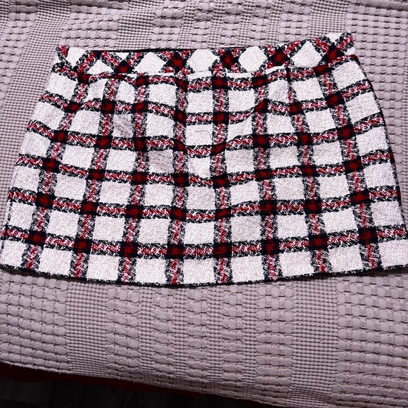 Endless Rose Dresses & Skirts - English Factory Tweed Plaid Miniskirt | Anthropologie